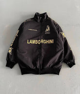 F-1 Lamborghini parachute material printed jacket