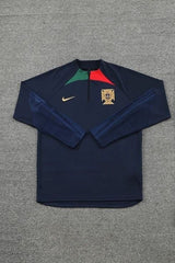 Blue Portugal Football Zipper