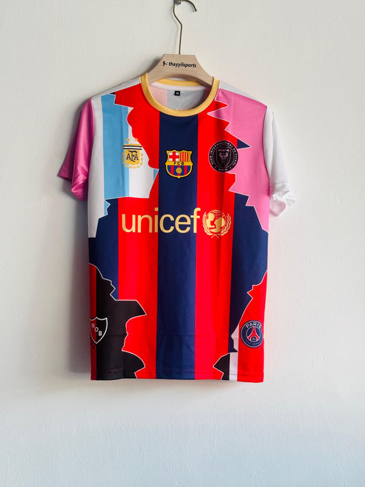 Messi all team tribute special jersey
