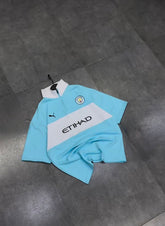 Ethad Manchester City half selves printed zipper