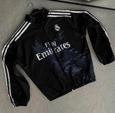 Real Madrid Dragon Black Zipper fleece