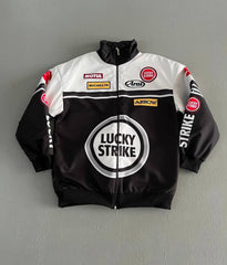 F-1 lucky strike parachute material jacket