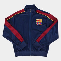 Fc Barca blue full zipper top