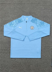 Blue Manchester City Football Zipper