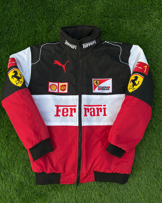 Embroidered Ferrari Premium three color jacket