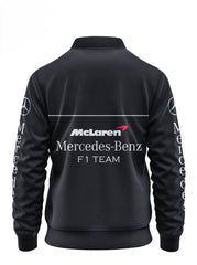 Black F-1 Mercedes Mclaren Bomber jacket