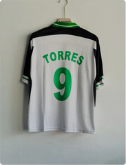 LIVERPOOL TORRES GREEN AND WHITE FIVESLEEVE POLO