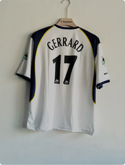 LIVERPOOL 2001-02 AWAY KIT GERRARD FIVESLEEVE