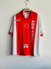 AJAX 1997-98 HOME KIT LITMANEN FIVESLEEVE POLO