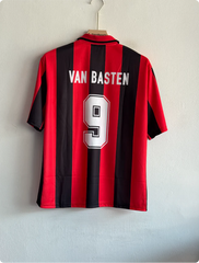 ACMILAN 1990-91 HOME KIT VAN BASTEN FIVESLEEVE POLO