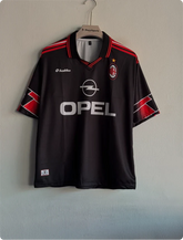ACMILAN 1997-98 THIRD KIT MALDINI FIVESLEEVE POLO