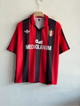 ACMILAN 1990-91 HOME KIT VAN BASTEN FIVESLEEVE POLO