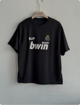 TSHIRT REAL MADRID ZIDANE BLACK FIVESLEEVE