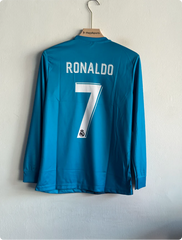 REAL MADRID 2017-18 THIRD KIT RONALDO FULLSLEEVE PRINTED PREMIUM