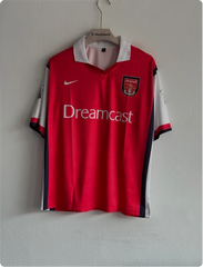 ARSANEL 1999-2000 HOME KIT BERGKAMP FIVESLEEVE POLO