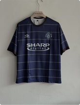 MANCHESTER UNITED 1999-2000 AWAY KIT KEANE FIVESLEEVE