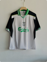 LIVERPOOL GERRARD GREEN AND WHITE FIVESLEEVE POLO