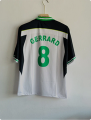 LIVERPOOL GERRARD GREEN AND WHITE FIVESLEEVE POLO