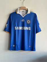 CHELSEA 2008-09 HOME KIT DROGBA FIVESLEEVE POLO PREMIUM