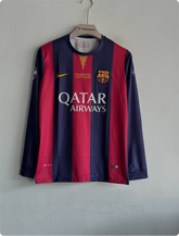 BARCELONA 2014-15 HOME KIT NEYMER FULLSLEEVE