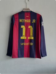 BARCELONA 2014-15 HOME KIT NEYMER FULLSLEEVE