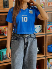 CROP TOP ARGENTINA MARADONA POLO