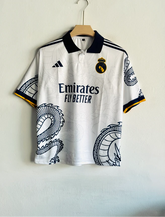REAL MADRID WHITE DRAGON KIT RONALDO FIVESLEEVE POLO