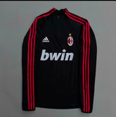 Ac milan red stripes BWIN Digital printing Football zipper