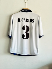 REAL MADRID 2000-01 HOME KIT CARLOS FIVESLEEVE POLO PREMIUM