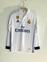 REAL MADRID 2016-17 HOME KIT RONALDO FULLSLEEVE POLO