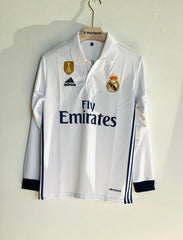 REAL MADRID 2016-17 HOME KIT RONALDO FULLSLEEVE POLO
