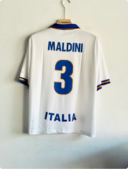 ITALY 1996 AWAY KIT MALDINI FIVESLEEVE POLO PREMIUM