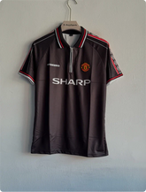 MANCHESTER UNITED 1998 BLACK KIT BECKHAM POLO PREMIUM