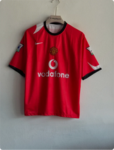 MANCHESTER UNITED 2004-05 HOME KIT RONALDO FIVESLEEVE