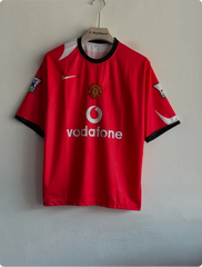 MANCHESTER UNITED 2004-05 HOME KIT RONALDO FIVESLEEVE