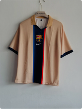 BARCELONA 2001-02 AWAY KIT LUIS ENRIQUE FIVESLEEVE POLO