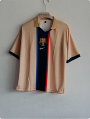 BARCELONA 2001-02 AWAY KIT LUIS ENRIQUE FIVESLEEVE POLO