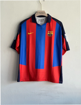 BARCELONA 2003-04 HOME KIT RONALDINHO FIVESLEEVE POLO