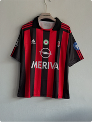 ACMILAN 2003-04 HOME KIT RUI COSTA FIVESLEEVE POLO