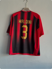 ACMILAN 2004-05 HOME KIT MALDINI FIVESLEEVE