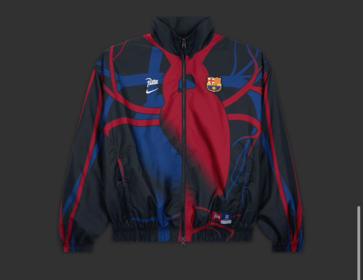 Fc Barca heart design Zipper Fleece