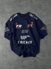 Premium navy Chicago shirt