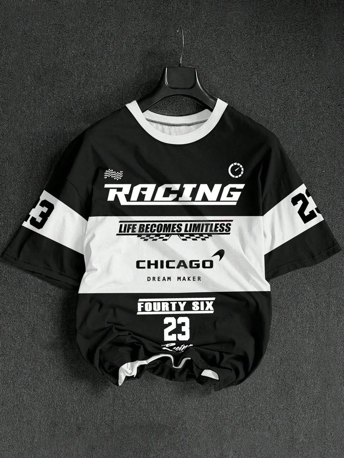 Premium Black&white Chicago shirt