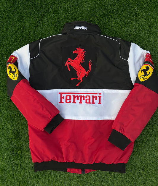 Embroidered Ferrari Premium three color jacket