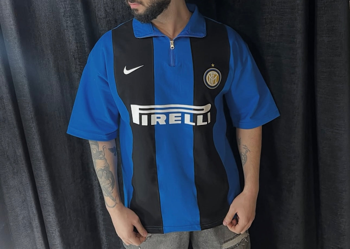 Inter milan football zipper printed