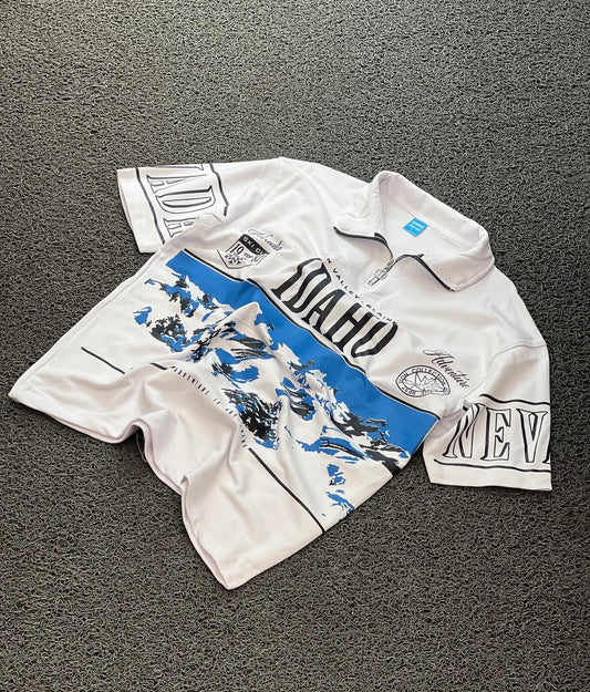 Premium white IDAHO polo