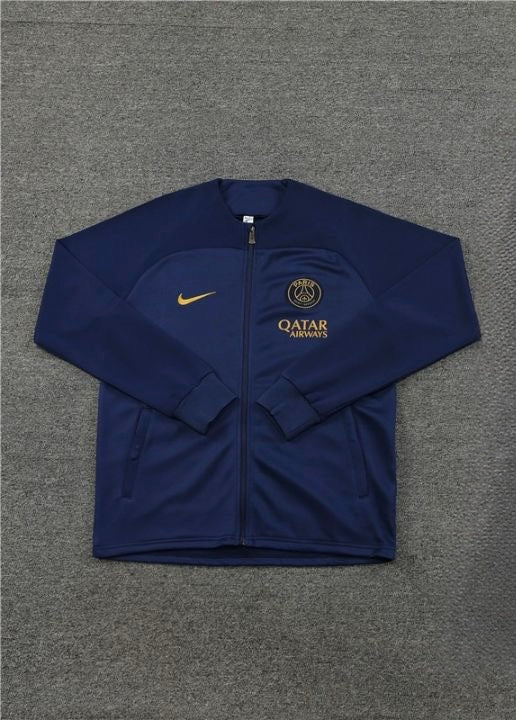 Paris football club blue zipper