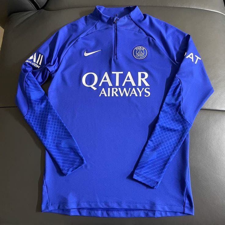 Blue Paris Football Zipper