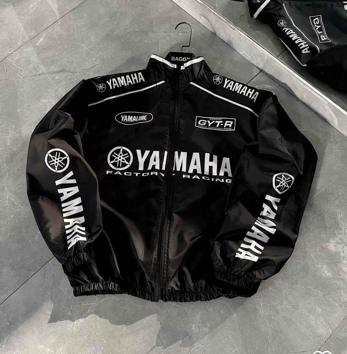 YAMAHA BLACK PREMIUM BOMBER JACKET