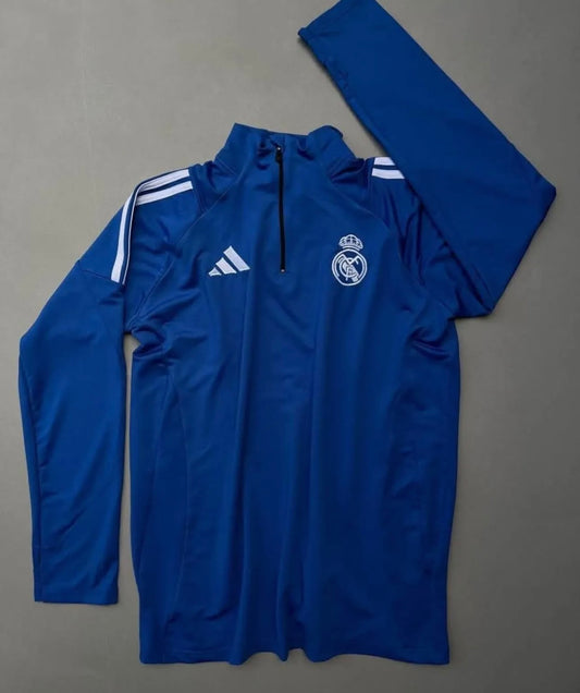 Real Madrid blue zipper